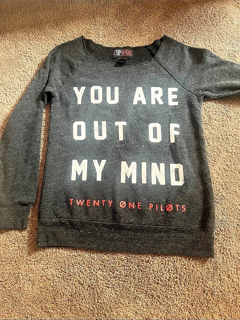 Twenty One Pilots You Are Out Of My Mind Tour Sweatshirt in Black
